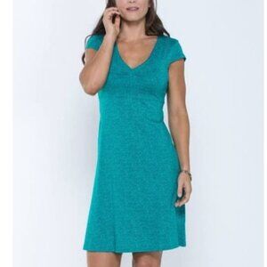 Toad & Co Rosemarie casual dress pullover luxury style Small organic Cotton soft